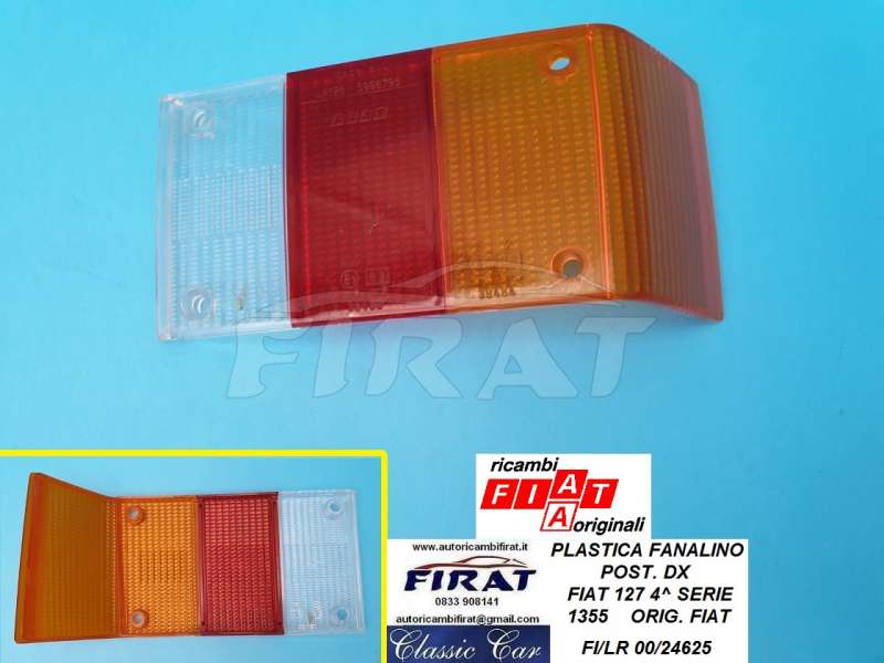 PLASTICA FANALINO FIAT 127 4 SERIE POST.DX (1355)